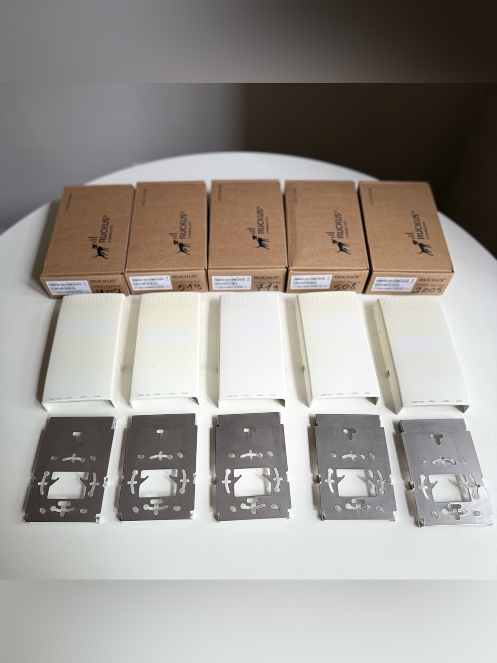 Ruckus (Lot Of 5) Wireless Access Point H500 Dual Band + Mount brackets,Tested